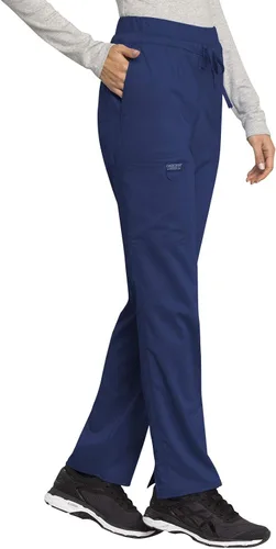 Vista 6 de Pantalones quirúrgicos suaves, elásticos y de estilo cargo con cordón para mujer, de la colección Workwear (modelo WW105)