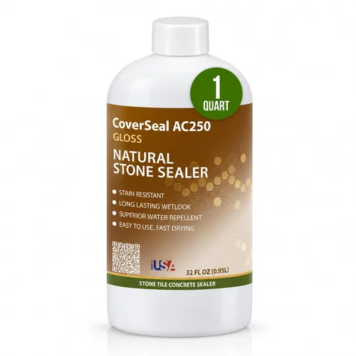 Vista 2 de CoverTec CoverSeal AC250 Matte Stone, Tile and Concrete Sealer 4 Oz