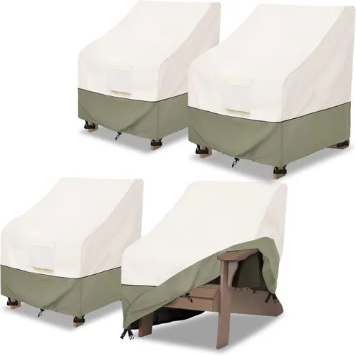 Vista 16 de Bitubi Funda impermeable para sofá de patio, funda resistente de 2 plazas para sofá al aire libre, tamaño de hasta 58 pulgadas de ancho x 32.5
