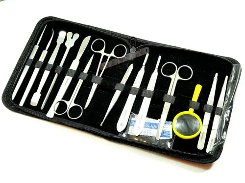 Vista 5 de Cynamed Kit avanzado de disección de disección de 44 piezas, estudiantes de biología y veterinaria, kit de disección de laboratorio de anatomía