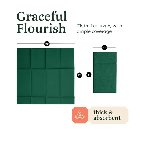 Vista 4 de Servilletas de cena Linen-Feel con bolsillo para cubiertos, 100 unidades Beige