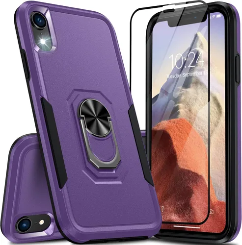 Vista 8 de Oneagle Funda para iPhone 14 Plus, [4 en 1] iPhone 14 Plus con protector de pantalla 9H HD + protector de lente de cámara[10 pies a prueba de caídas