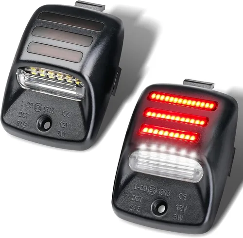 Vista 12 de Conjunto de lámpara LED para placa de matrícula compatible con Chevy Silverado 1500 2500 3500 Suburban Tahoe GMC Sierra Yukon XL Cadillac Escalade