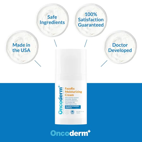 Vista 3 de Oncoderm Crema de quimioterapia - Crema hidratante de quimioterapia FaceRx. Cuidado de la piel para personas que viven con cáncer. Loción