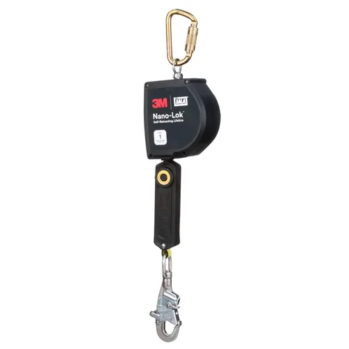 Vista 4 de 3M DBI-SALA Nano-Lok XL Línea de vida autorretráctil 3100263, Web, gancho giratorio a presión, 20 pies, Clase 1