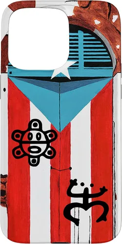 Vista 31 de Funda con diseño de bandera de Puerto Rico Coqui Sun Taíno, Boricua Pride Cover Case para iPhone 17