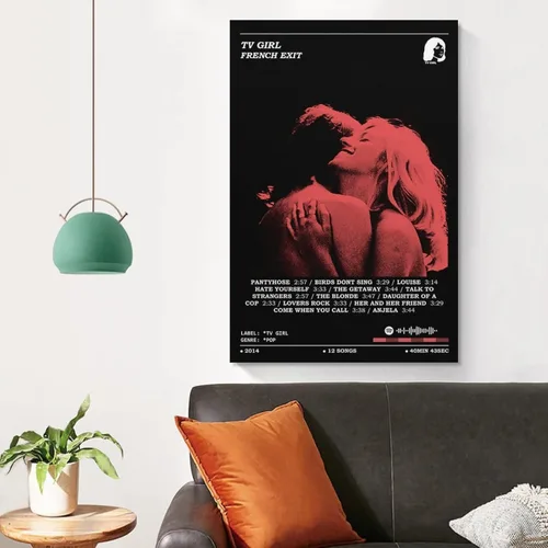 Vista 5 de Póster de TV Girl French Exit para habitación estética de los años 90, póster de lienzo para pared, decoración de dormitorio, paisaje, oficina