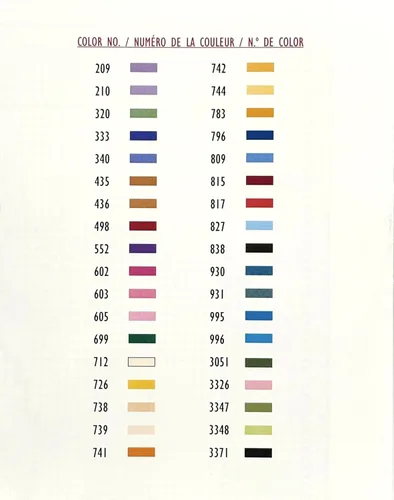 Vista 5 de DMC, 117F25-pc36, hilos para bordado de variedad de colores, paquete de 36 madejas de 8,7 yardas cada una