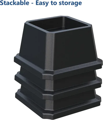 Vista 7 de Elevadores de cama resistentes de 2 pulgadas, elevadores de muebles para marco de cama, sofá, escritorio, silla, elevan hasta 1500 libras, juego