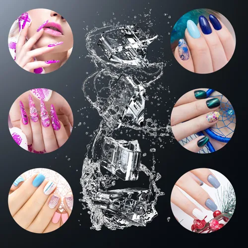 Vista 6 de Beloving 10 clips para puntas de uñas, gel de extensión de uñas de construcción rápida para kit de uñas postizas y herramientas de manicura de doble