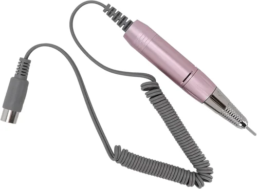 Vista 5 de Mango eléctrico para taladro de uñas, pieza de repuesto para taladro de uñas, ajustable de 0-3000 rpm, mango de máquina de metal, taladro de uñas