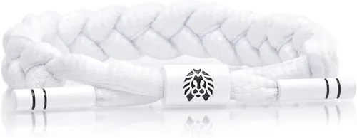 Vista 29 de Rastaclat Braided Bracelets for Men and Women - Originals Collection Adjustable Stackable and Braided by Hand Advocate Rosa/Blanco/Azul marino