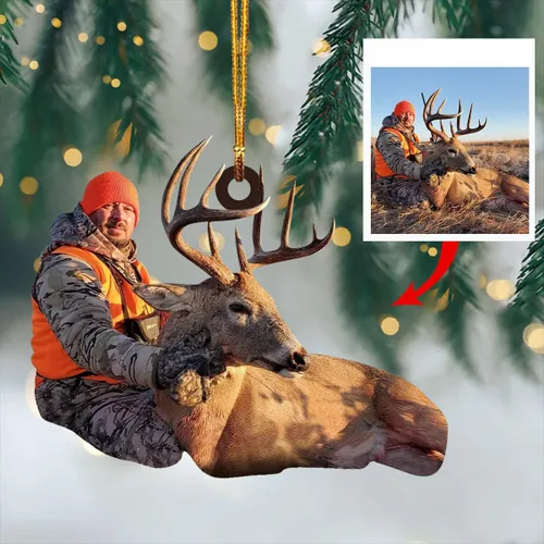 Vista 10 de Adorno personalizado para tu foto, adorno de mica con foto personalizada, adorno de Navidad familiar, adorno de Navidad familiar personalizado