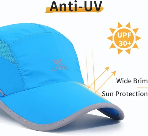 Vista 50 de Gorra deportiva de malla ligera de secado rápido para hombres y mujeres