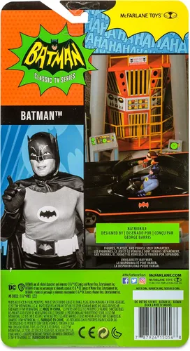 Vista 7 de McFarlane DC Retro Wave 4 Batman 66 Figura de acción, Batman, 6 pulgadas