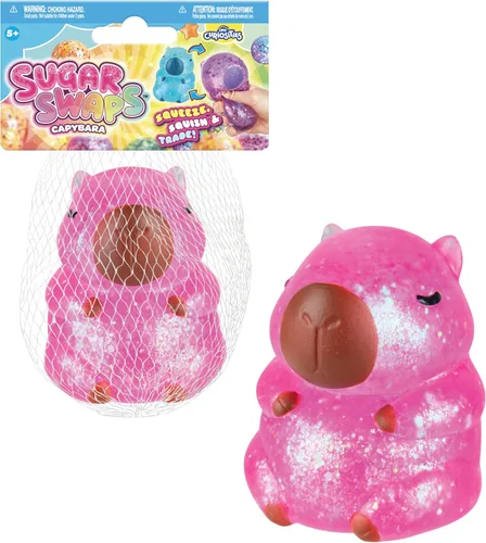 Vista 4 de ORB Curiosities Sparklee Capybara Squishy Toy Mega Paquete de 3 – Lindos, Brillantes y Suaves Squishies de Capibara para Apretar y Aplastar