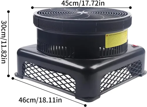 Vista 9 de Ventilador inflable de 17.7 pulgadas para hombre, soplador de aire para bailarina, ventilador de globo inflable para 9.8-18.04 pies, tubo inflable