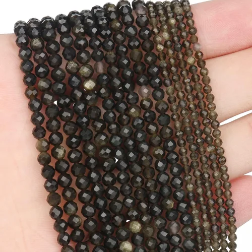 Vista 92 de 180 piezas 2mm Cuentas de piedras preciosas de turquesa africana natural facetada redonda suelta para hacer joyas