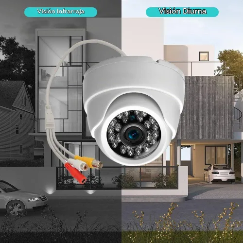Vista 4 de CCTV 24ir LED 1/3 CCD 800tvl cámara audio interior de la bóveda D/n cámara de vigilancia de seguridad