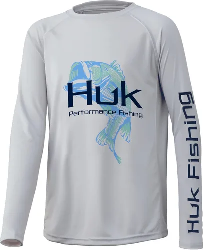 Vista 38 de HUK Camisa unisex de camuflaje Pursuit para niños Camisa de manga larga para niños Sotavento de roble musgoso