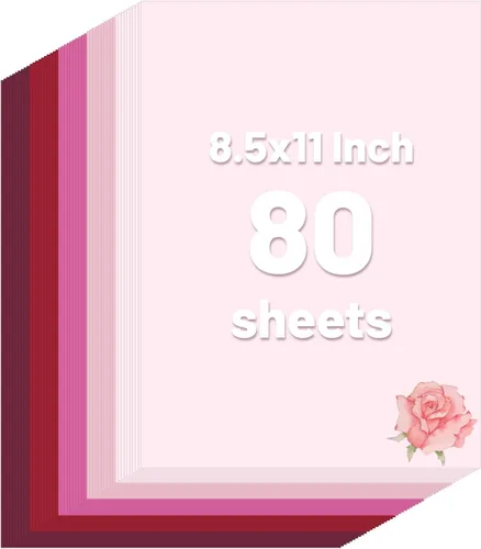 Vista 13 de 80 hojas de cartulina azul de 8.5 x 11 pulgadas, 4 tarjetas de colores azules surtidos de papel de impresora de 65 lb/180 gsm, manualidades Serie