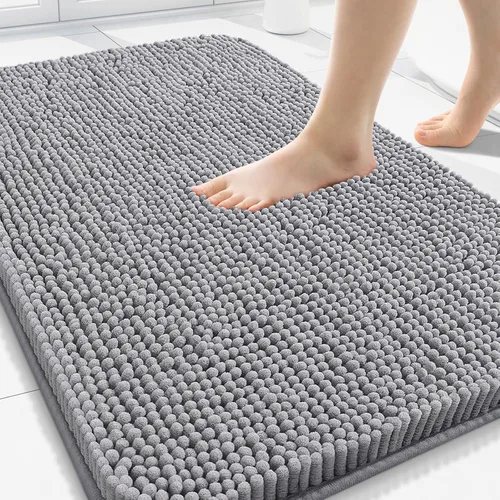 Vista 63 de Arotive Alfombras de baño de felpilla extrasuaves y absorbentes, de 24 x 16 pulgadas, lavables a máquina, parte trasera de goma antideslizante