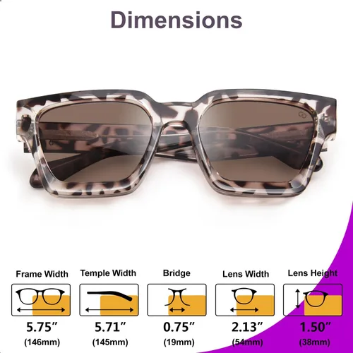 Vista 73 de VISOONE Moda 100% UV400 Protección Rectángulo TR90 Y2K Gafas de sol Accesorios para Mujeres Hombres RIVER, Transparente/Gris Rosa
