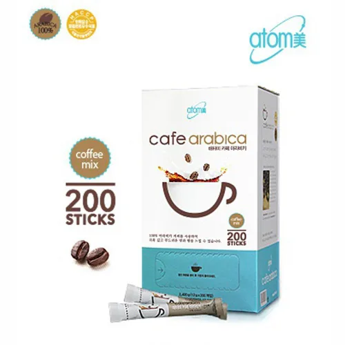 Vista 6 de Atomy 200 Sticks Café Arábica Mezcla instantánea de café arábica y caseína natural