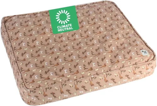 Vista 27 de Molly Mutt Pequeña Funda para Cama de Perro, Amarillo por la Mañana, Verde Oliva y Azul Claro