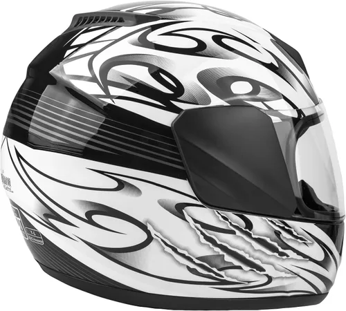Vista 6 de Typhoon Youth Casco de motocicleta de cara completa para niños