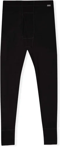 Vista 5 de MERIWOOL - Pantalones térmicos de lana merino 100% para hombre Negro