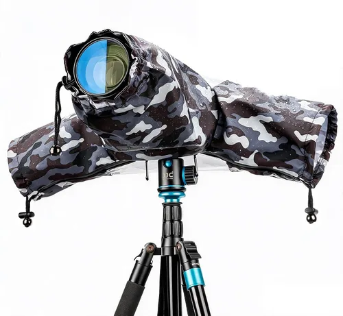 Vista 8 de Cubierta de lluvia para cámara de manga grande para Canon EOS Series/para Nikon D Series Professional,w TPU Window,for EOS 5D Mark IV III 5DSR