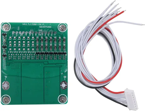 Vista 2 de YWBL-WH Tablero de protección de iones de litio 7S 24V, placa de protección de batería de litio de iones de litio de 25A 500W BMS PCB con equilibrio
