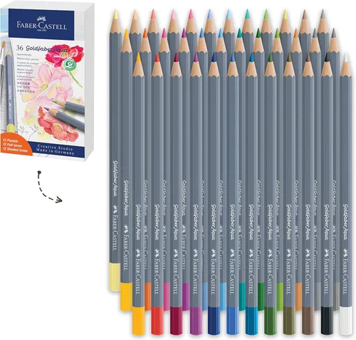 Vista 10 de Faber-Castell Creative Studio Goldfaber - Lápices de colores, lata de 48