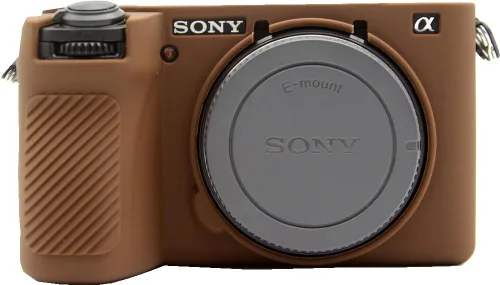 Vista 9 de Funda para cámara A6700, funda de silicona delgada y ligera para Sony Alpha A6700 (negro, glaseado)