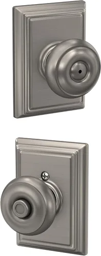 Vista 67 de SCHLAGE F10 GEO 716 Pomo de Puerta Georgiano, Cerradura de Paso para Pasillo y Armario, Bronce Envejecido (Paquete de 4)