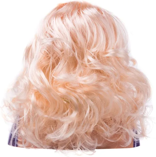 Vista 3 de Cabeza de muñeca para niños para peinar el cabello y maquillaje, práctica de maquillaje con secador de pelo, accesorios
