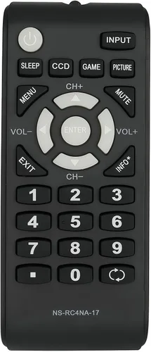 Vista 5 de Mando a distancia de repuesto compatible con Insignia TV NS-48D510NA17 NS-32D311NA17 NS-24D510MX17 NS-32D310NA17 NS-40D510MX17 NS-24D510MX17