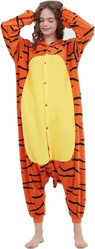 Vista 4 de ECOCNACH Animal Onesie Adult Unisex One-Piece Pajamas Cosplay Costume For Men Women