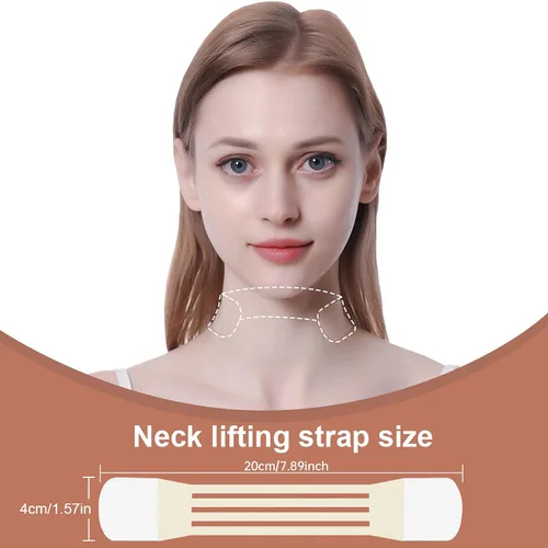 Vista 5 de Tiras de cinta sin cuello, cintas de levantamiento de cuello, calcomanías instantáneas de levantamiento de cara, herramientas de parche