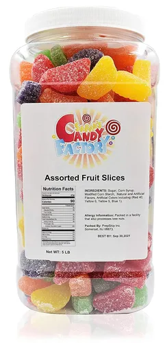 Vista 9 de Sarah's Candy Factory - Rebanadas de fruta surtidas (3 libras en frasco)
