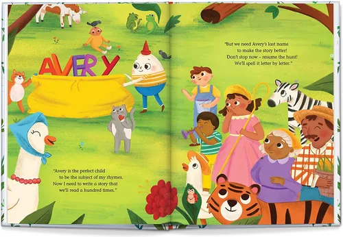 Vista 6 de My Very Own Nursery Rhymes - Personalized Children's Story Hardcover 9" x 11" I See Me!