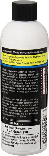 Vista 2 de Fritz Aquatics 80176 Fritz Clarificador de agua para acuarios de agua dulce y salada, 8 onzas