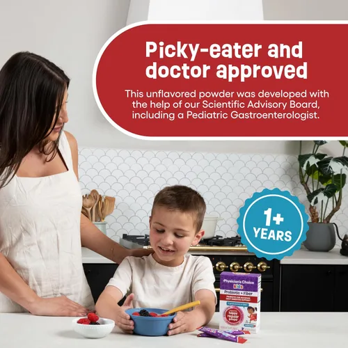 Vista 6 de Physician's CHOICE Kids Happy Tummy Bundle - Fibra 24pck + probiótico 30ct