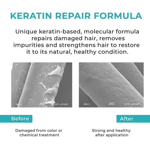 Vista 8 de Kashmir Keratin, Tratamiento capilar de queratina, 33.8 onzas, sin formas, 0% formaldehído, alisado sin encrespamiento, reduce el 90% de los rizos