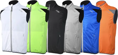 Vista 7 de bpbtti Chaleco de ciclismo para hombre, rompevientos sin mangas con dos bolsillos laterales (2.0), resistente al viento, transpirable y reflectante