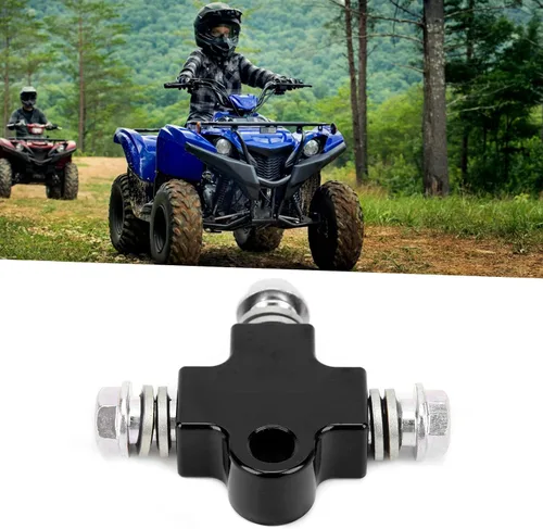 Vista 3 de Aramox Línea de freno hidráulico para motocicleta, conector de manguera en T, adaptador de 3 vías, acoplamiento de conector en T, manguera de tubo
