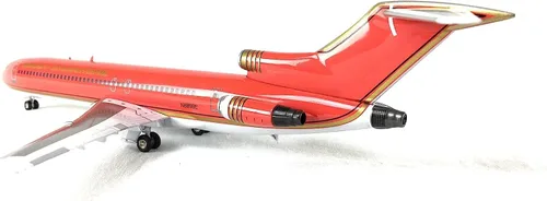 Vista 4 de A bordo 200 Braniff Ultra Rojo/Oro Boeing 727-200 Avión Modelo Miniatura Diecast 1:200 Parte # A012-IF722009