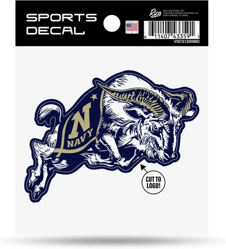 Vista 92 de Rico Industries NCAA - Calcomanía unisex para adultos con logotipo primario 4 x 4