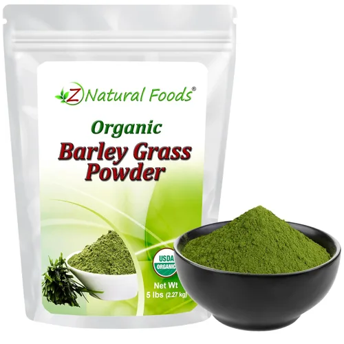 Vista 9 de Polvo de hierba de cebada orgánica, rico en antioxidantes, polvo de césped orgánico potenciador de energía, superalimento 100% natural, vegano, sin